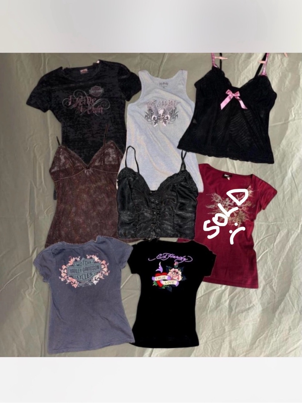 bundle of y2k tops size xs🪦⚰️